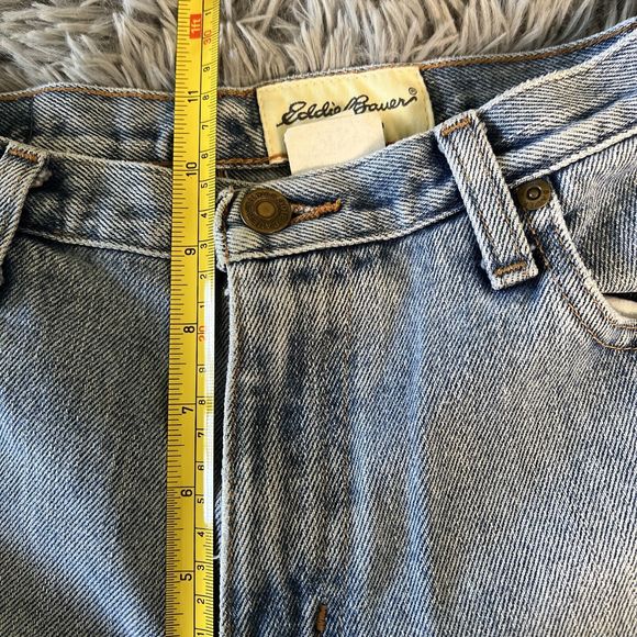 Vintage Eddie Bauer Women’s Jeans Size 4 Straight Leg Mid Rise 90s Light Wash - Picture 9 of 13